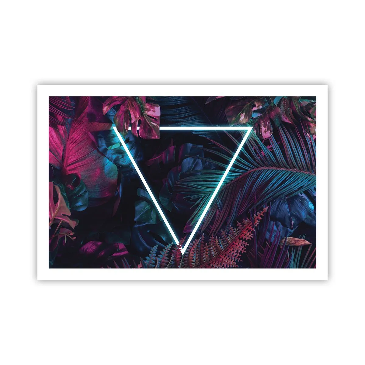 Póster - Jardín fluorescente - 91x61 cm