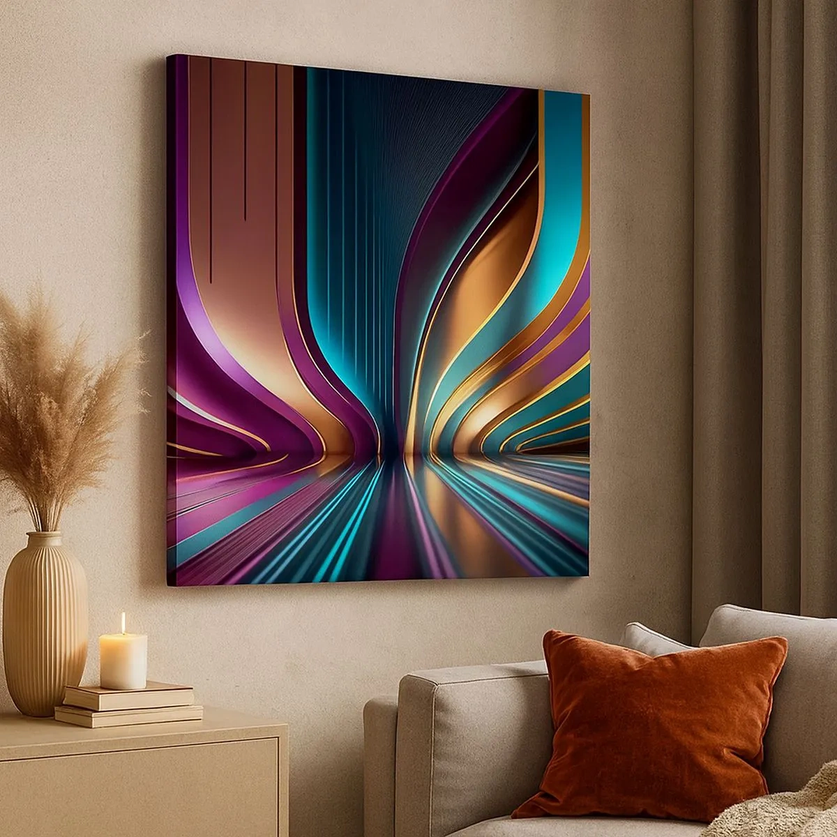 Cuadro sobre lienzo - Impresión de Imagen - Arquitectura de la luz - 30x30 cm