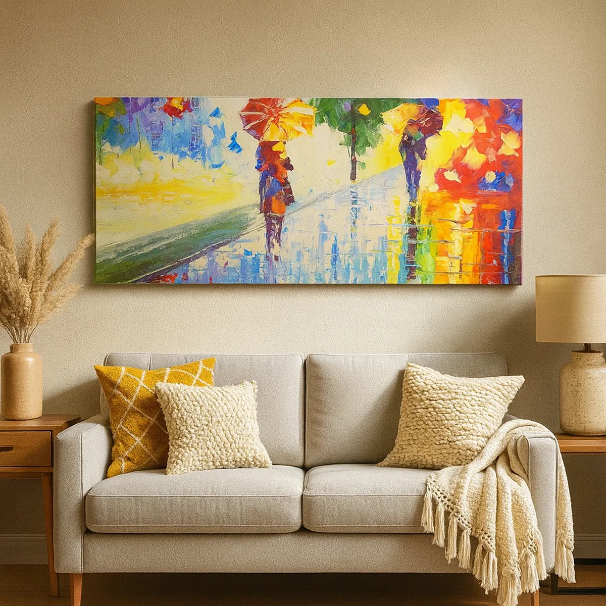 Cuadro sobre lienzo - Impresión de Imagen - Y todo está claro - 30x30 cm