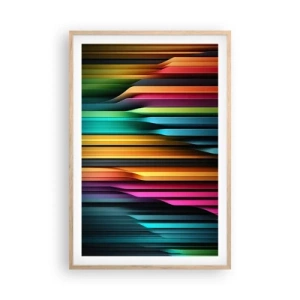 Póster en marco roble claro - Órgano luminoso - 61x91 cm
