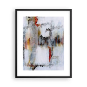 Póster en marco negro - Abstracto sobre el agua - 40x50 cm