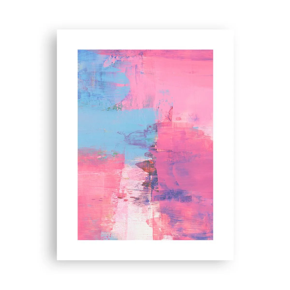 Póster - Rosa, azul y una pizca de luz - 30x40 cm