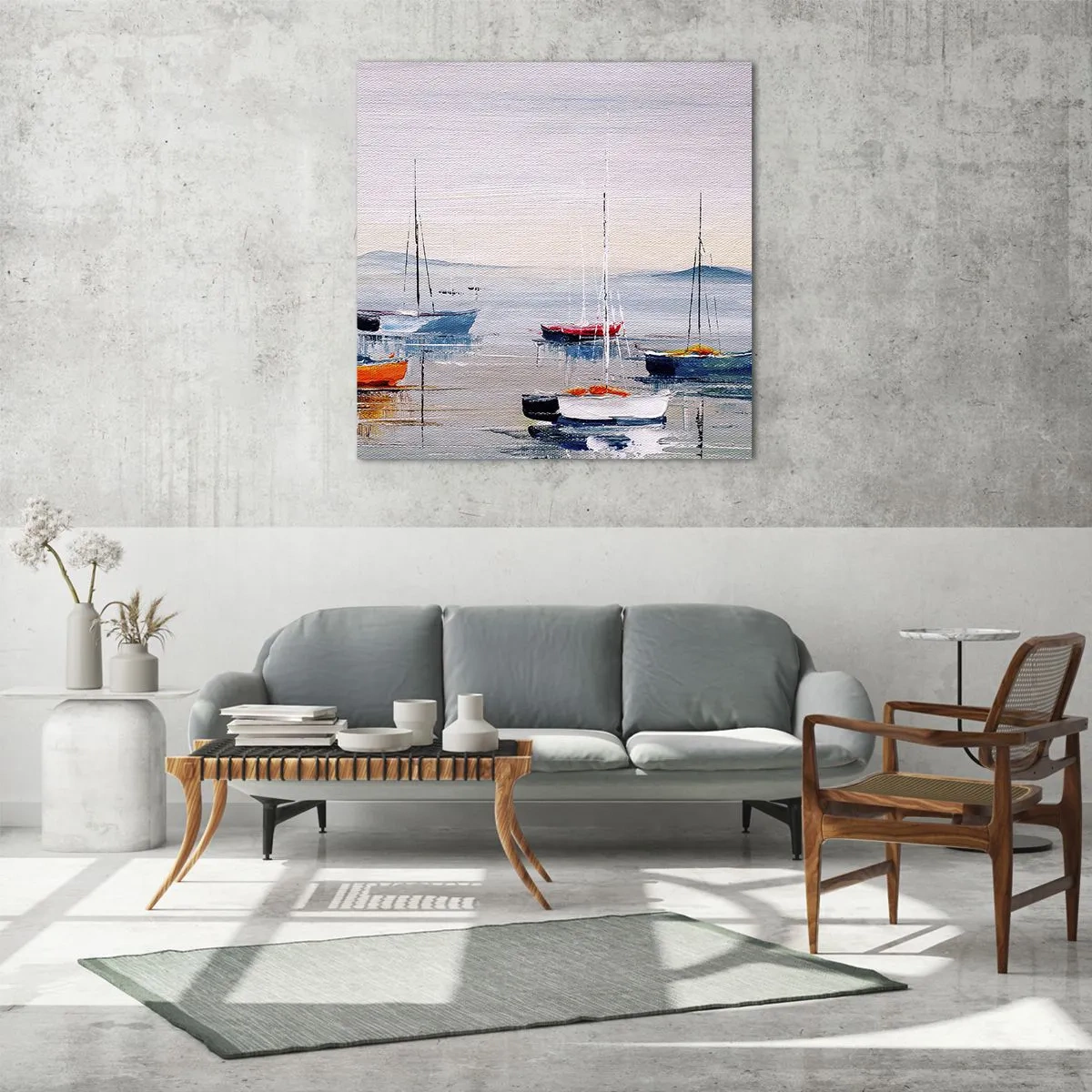 Cuadro sobre vidrio - Impresiones sobre Vidrio - Un más que merecido descanso - 50x50 cm