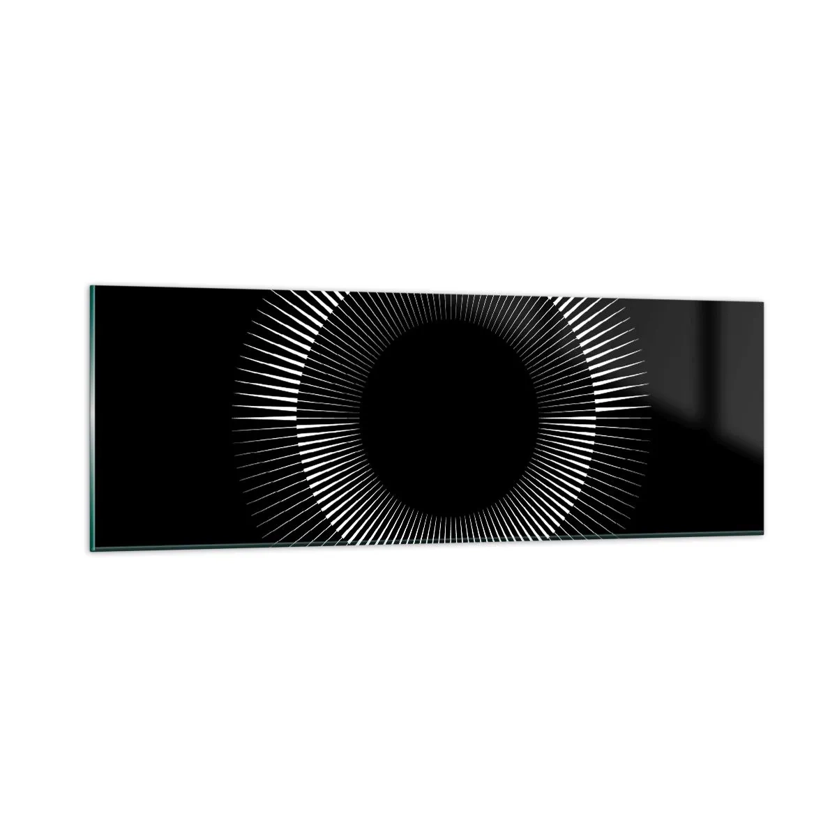 Cuadro sobre vidrio - Impresiones sobre Vidrio - Sol negro - 90x30 cm