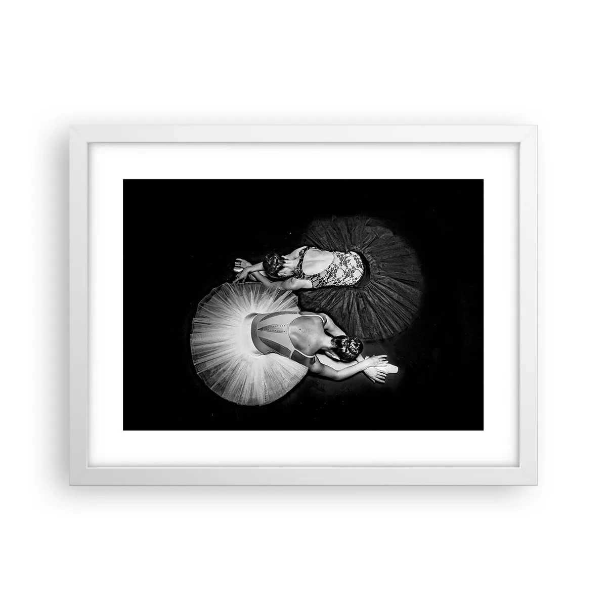 Póster en marco blanco - Yin y yang: el equilibrio perfecto - 40x30 cm