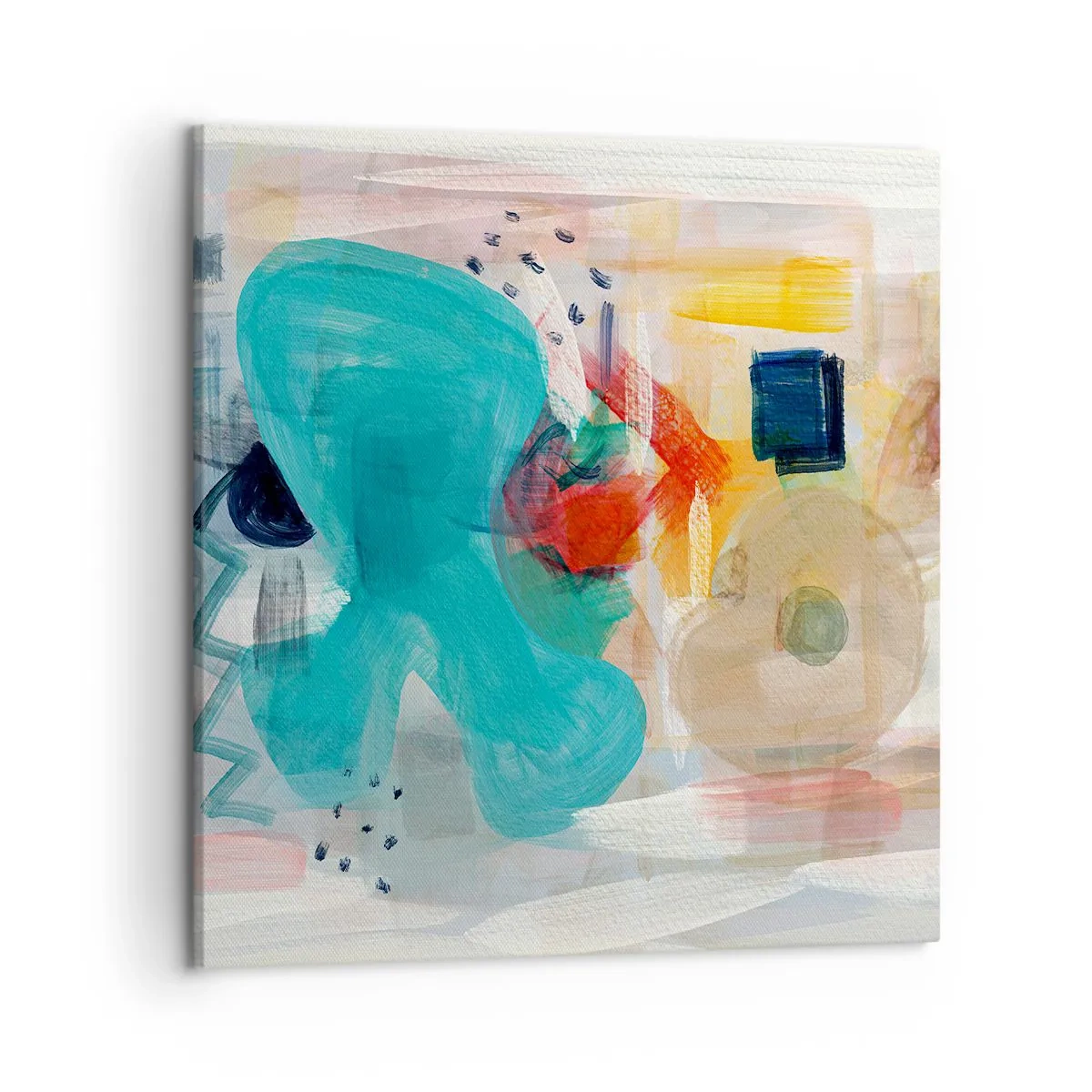 Cuadro sobre lienzo - Impresión de Imagen - Un juego de colores - 50x50 cm