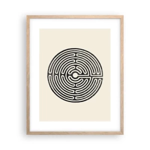 Póster en marco roble claro - Orden misterioso - 40x50 cm