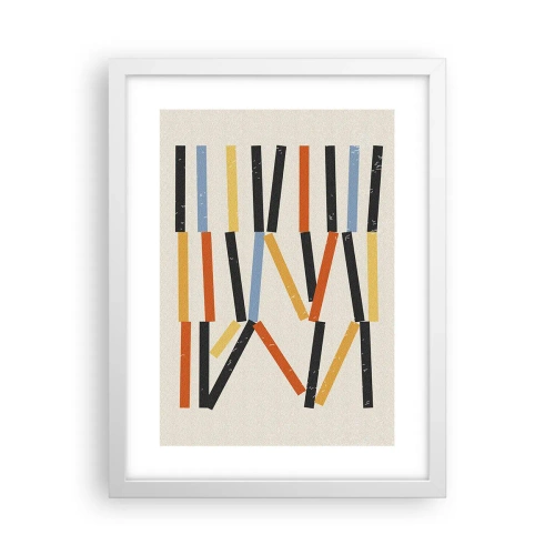 Póster en marco blanco - Composición horizontal - 30x40 cm