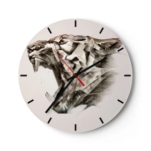 Reloj de pared - Reloj de vidrio - Ya sabes quién manda - 40x40 cm