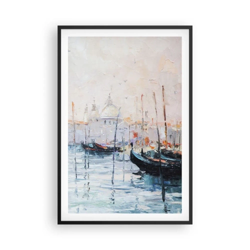 Póster en marco negro - Más allá del agua, más allá de la niebla - 61x91 cm
