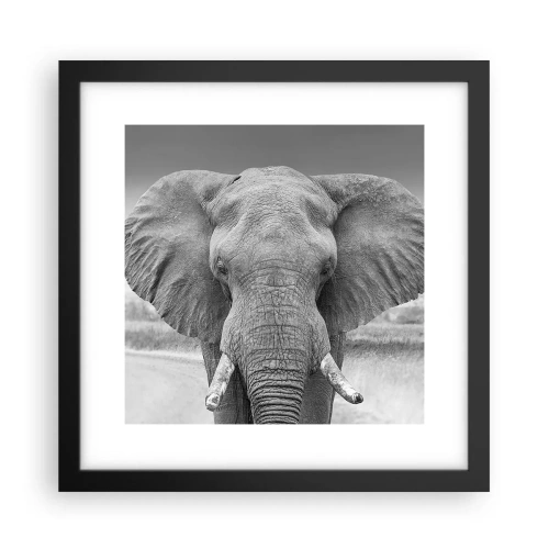 Póster en marco negro - Bienvenido a mi mundo - 30x30 cm