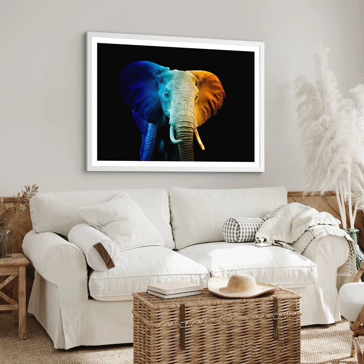 Póster en marco blanco - Excéntrico, no un bicho raro - 40x30 cm