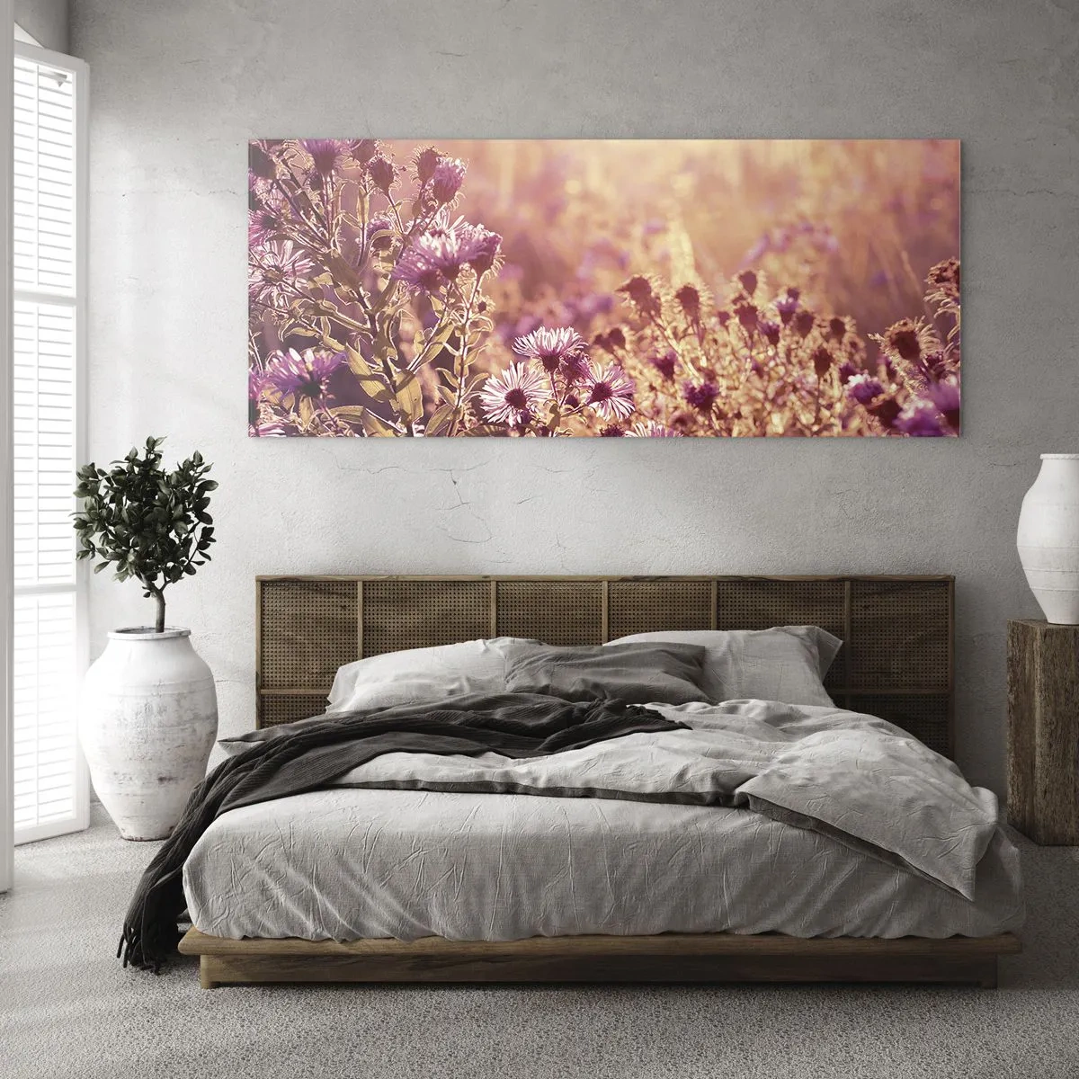 Cuadro sobre vidrio - Impresiones sobre Vidrio - Antes de que se acabe el verano - 90x30 cm