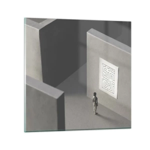 Cuadro sobre vidrio - Impresiones sobre Vidrio - ¿Pero dónde estoy? - 60x60 cm