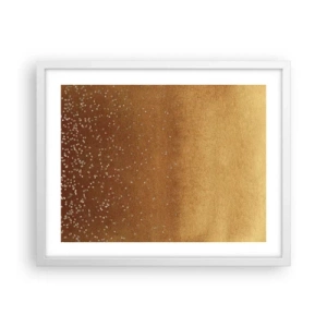 Póster en marco blanco - Nacimiento de la luz - 50x40 cm