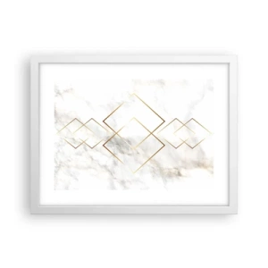 Póster en marco blanco - Una vista al infinito - 40x30 cm