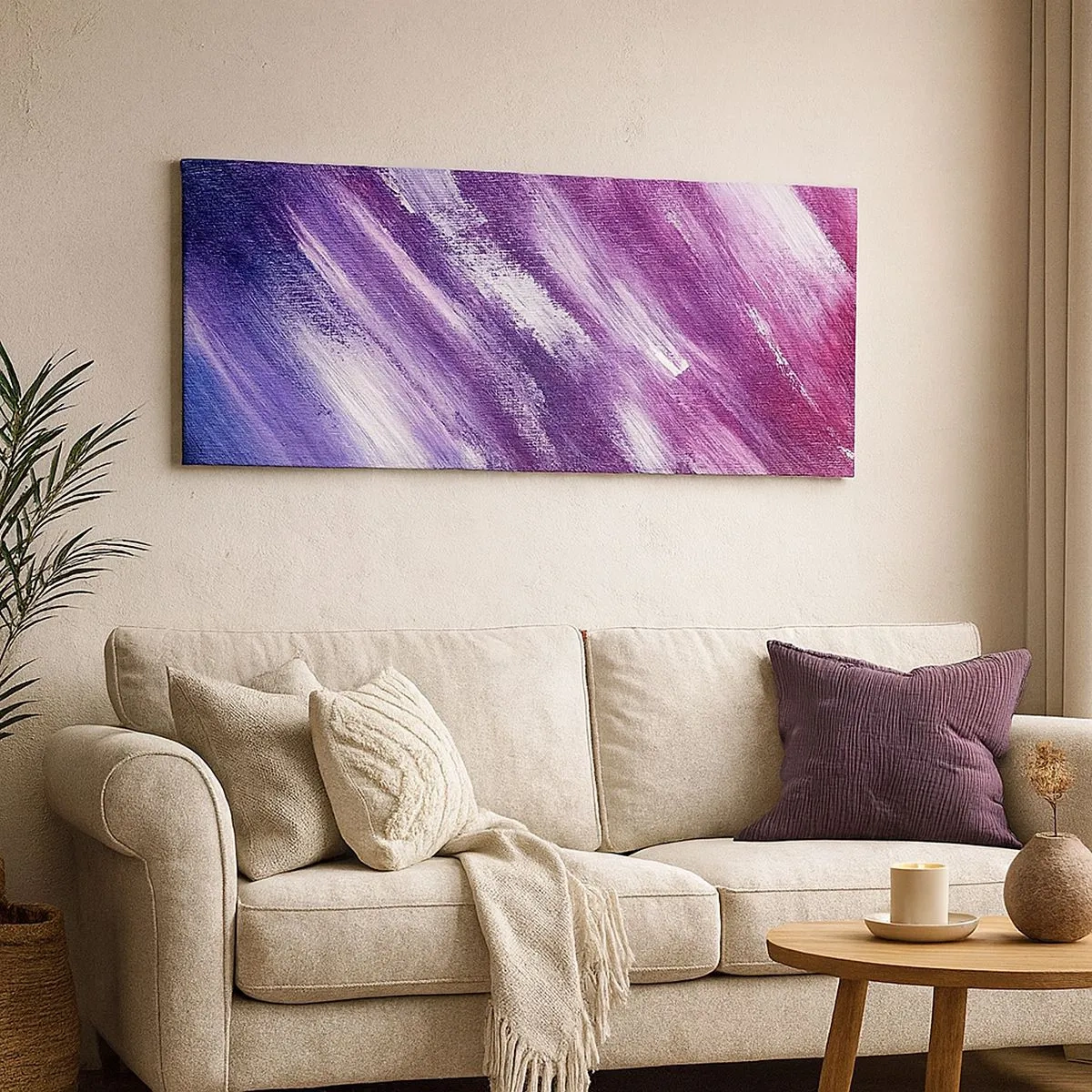 Cuadro sobre lienzo - Impresión de Imagen - Cuando sopla el viento del sol - 100x40 cm