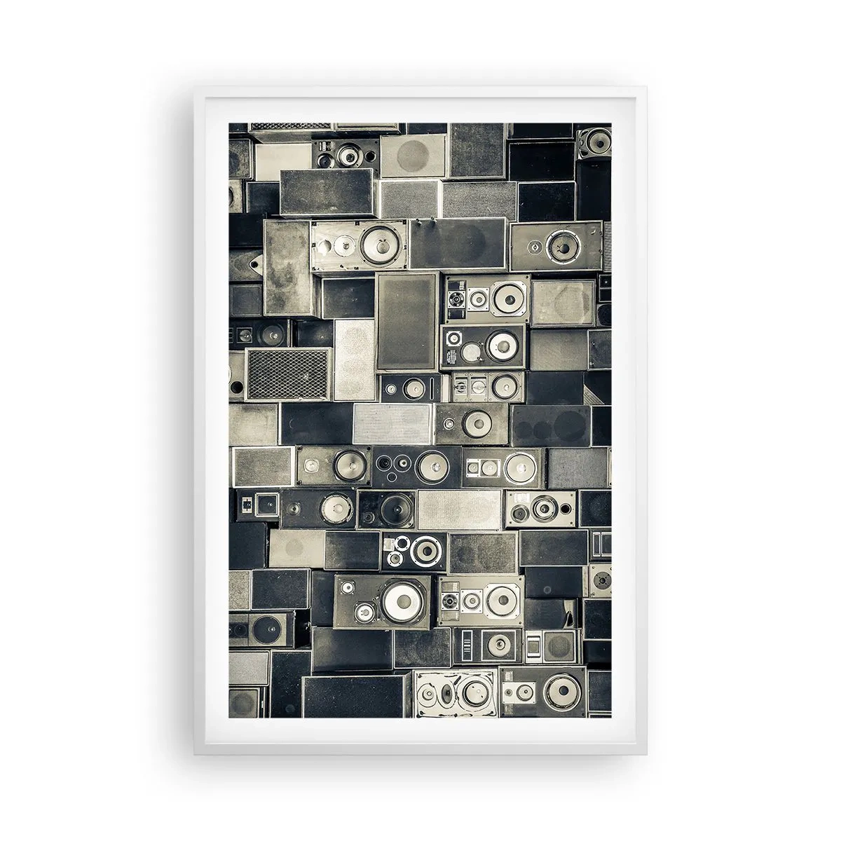 Póster en marco blanco - Y todo fluye - 61x91 cm