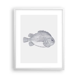 Póster en marco blanco - Para el álbum del naturalista - 40x50 cm