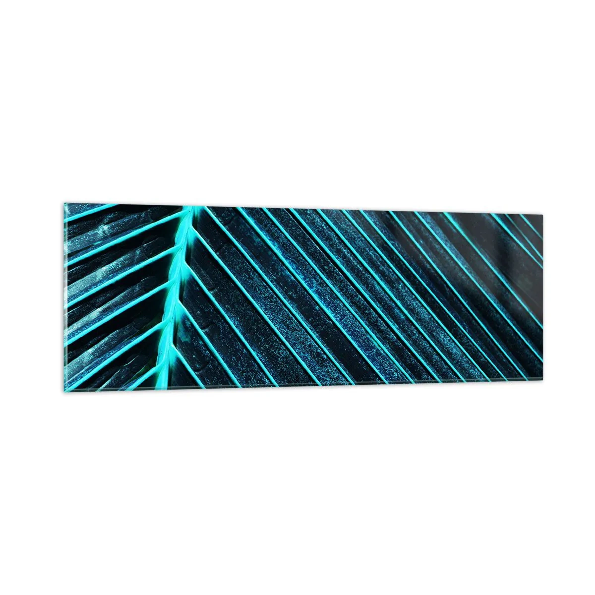 Cuadro sobre vidrio - Impresiones sobre Vidrio - La textura del verde - 90x30 cm