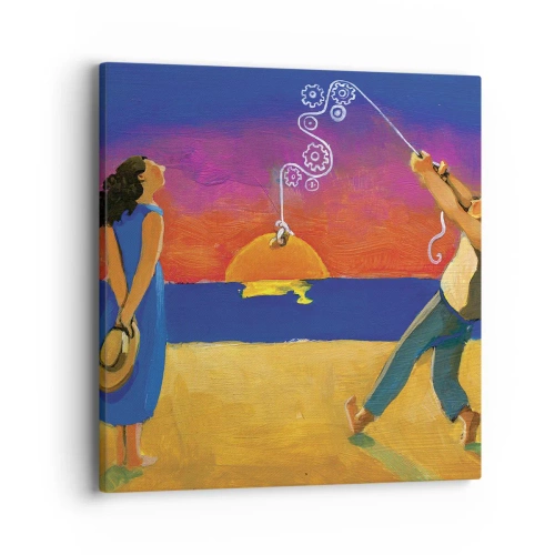 Cuadro sobre lienzo - Impresión de Imagen - Mucho más que una estrella del cielo - 40x40 cm