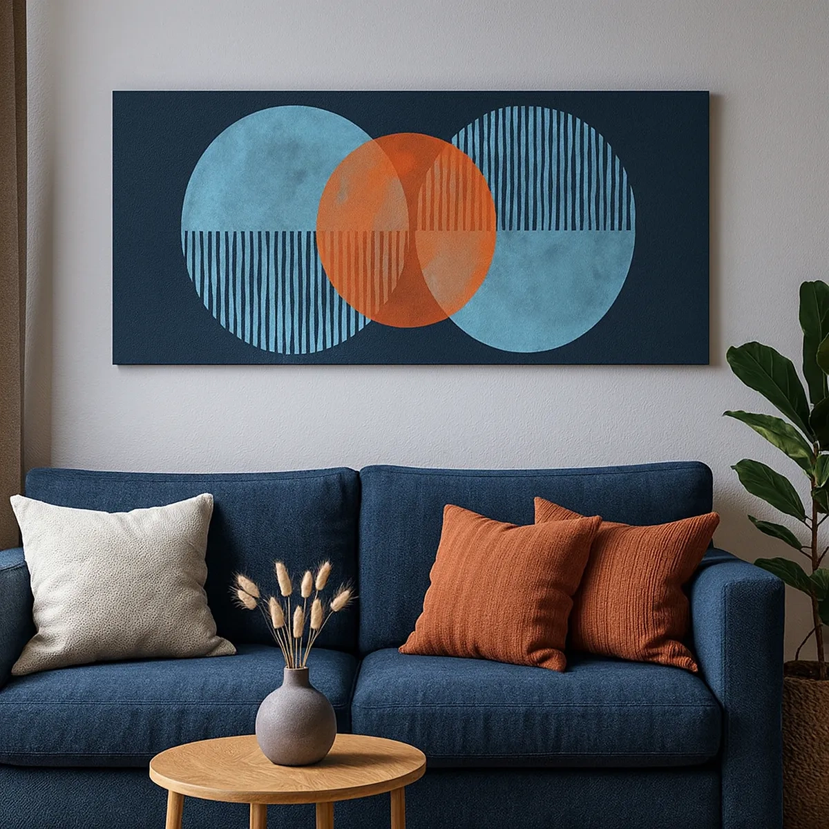 Cuadro sobre lienzo - Impresión de Imagen - Composición simétrica - 30x30 cm