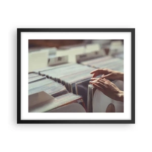 Póster en marco negro - En busca de emociones - 50x40 cm