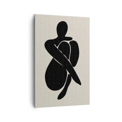 Cuadro sobre lienzo - Impresión de Imagen - En mi propio abrazo - 80x120 cm