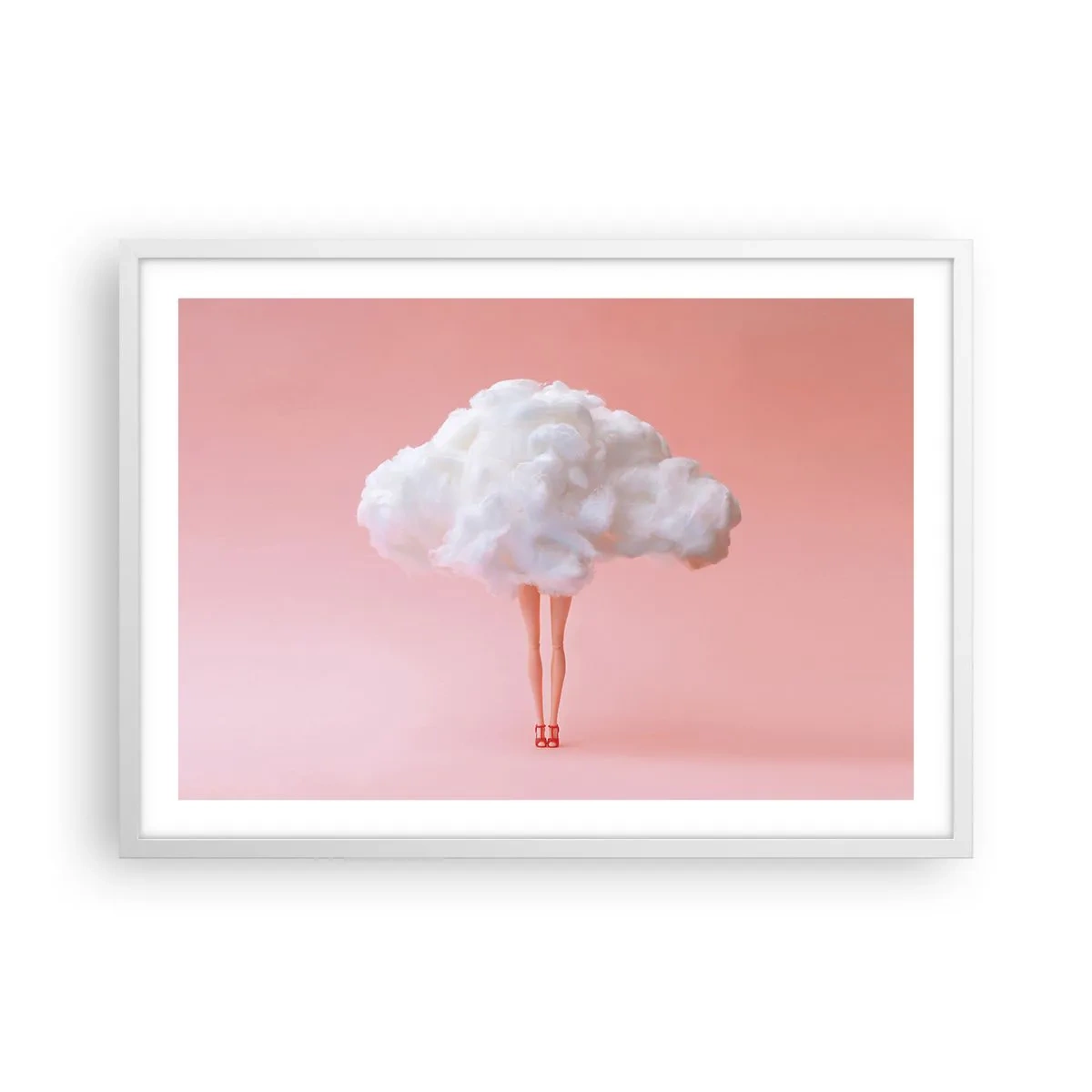 Póster en marco blanco - Dulce promesa - 70x50 cm