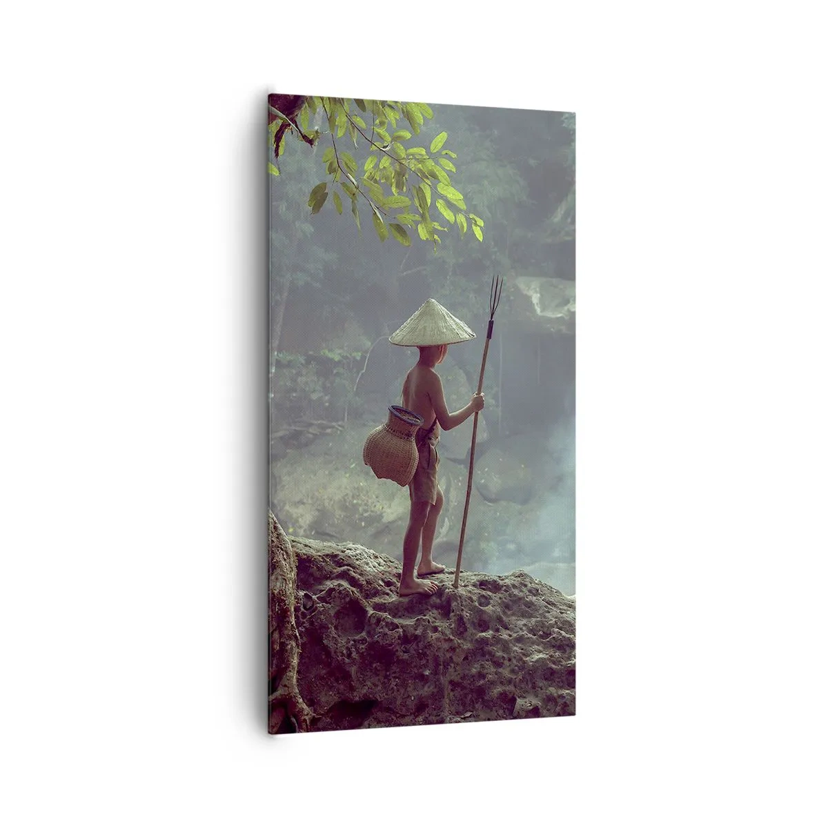 Cuadro sobre lienzo - Impresión de Imagen - Amistad con la naturaleza - 65x120 cm