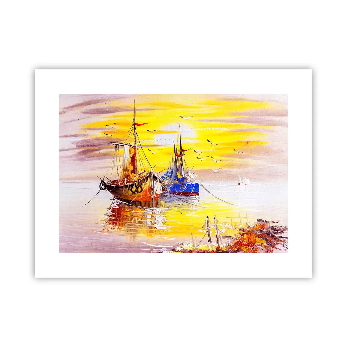 Póster - Un merecido descanso en el puerto - 40x30 cm