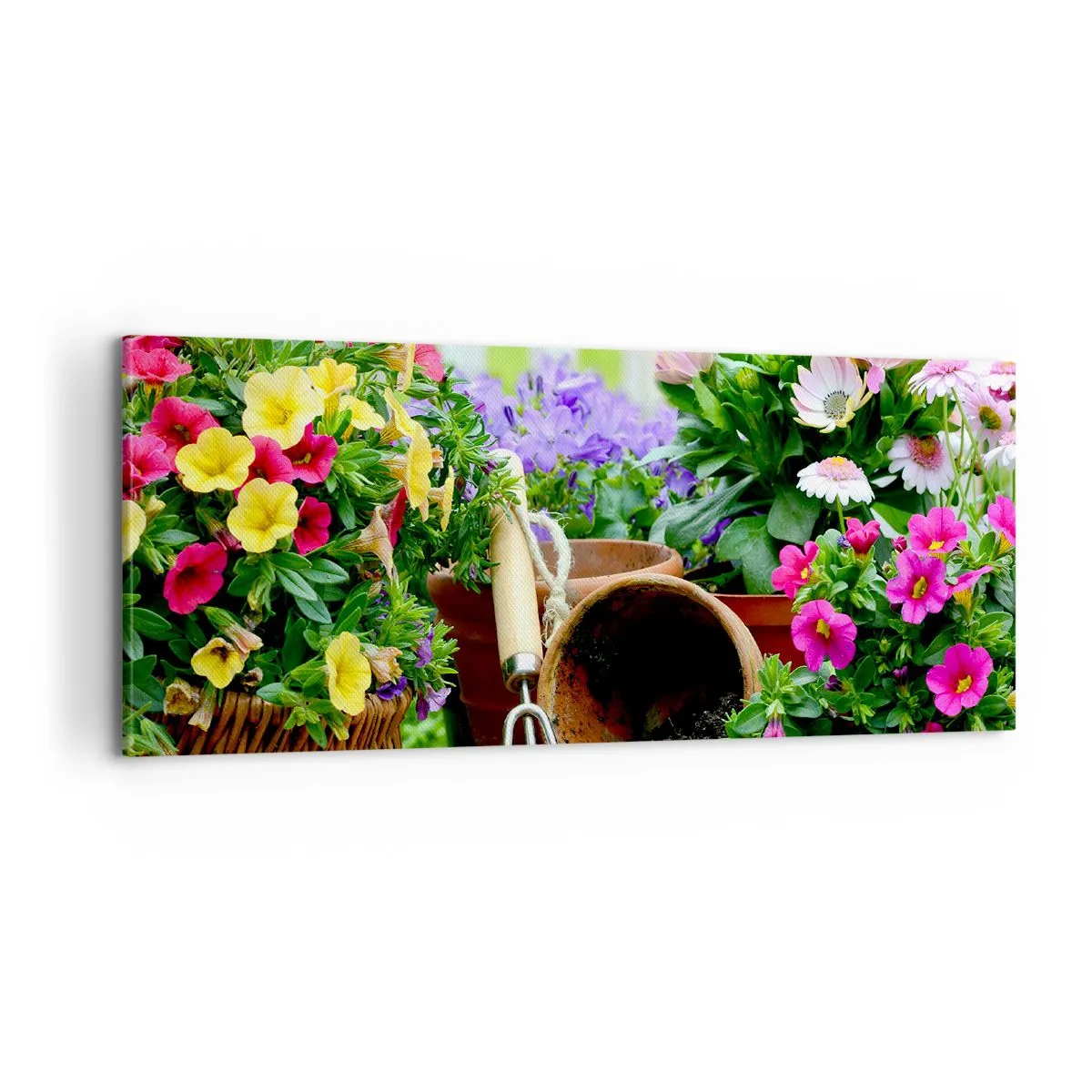 Cuadro sobre lienzo - Impresión de Imagen - El jardín de Sofía - 100x40 cm
