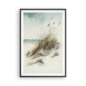 Póster en marco negro - Rodeada por arena - 61x91 cm