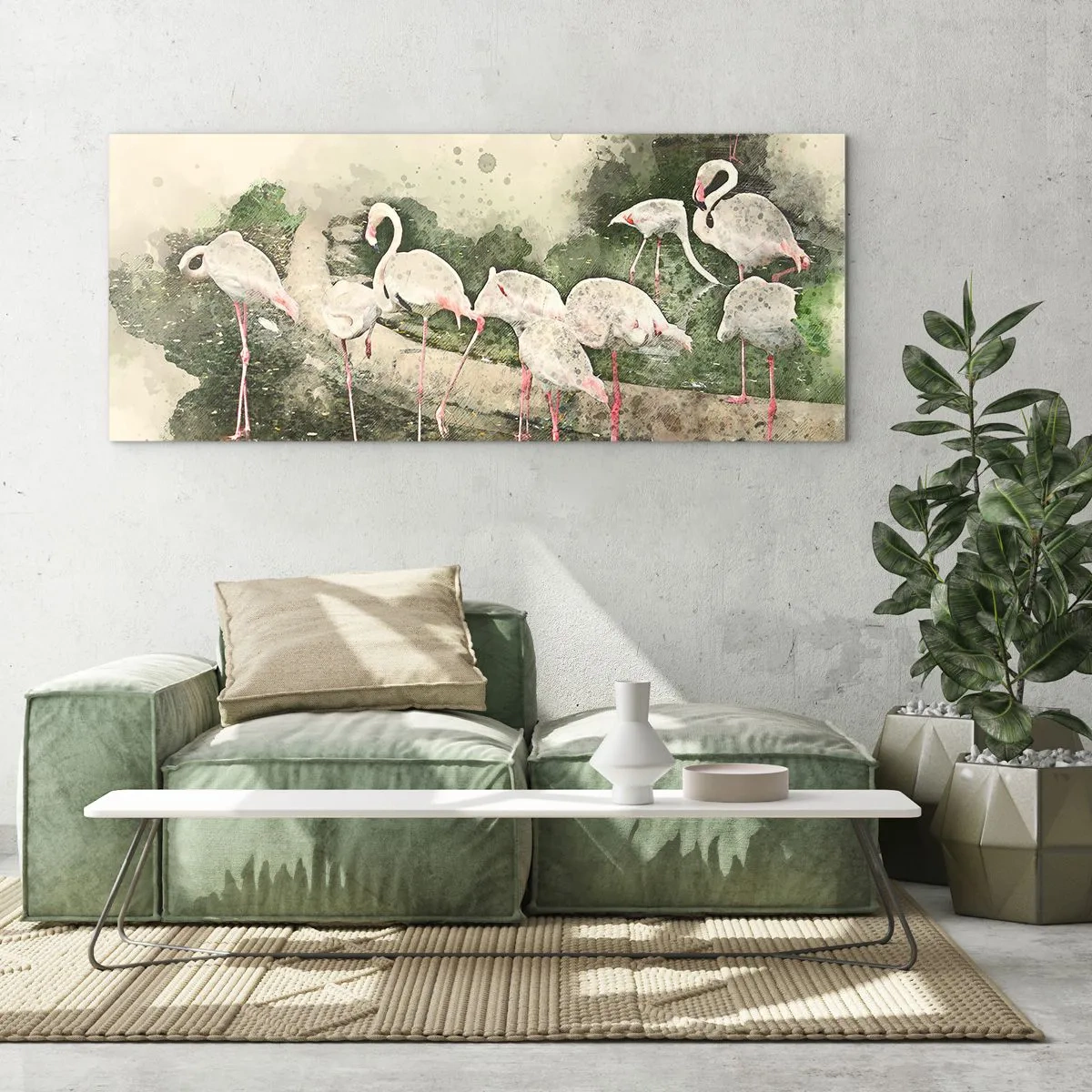 Cuadro sobre vidrio - Impresiones sobre Vidrio - Un sueño exótico - 100x40 cm