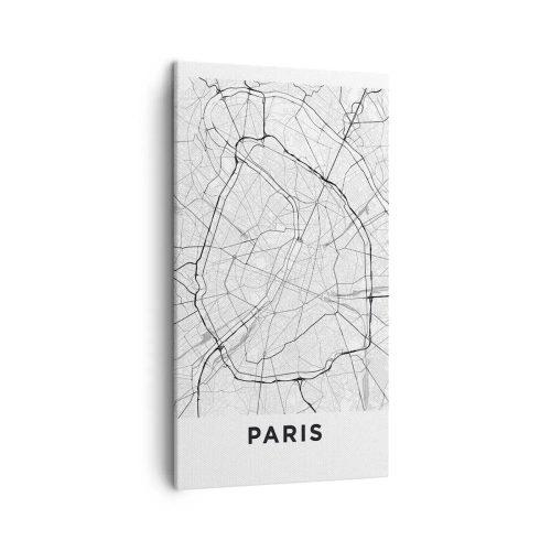 Cuadro sobre lienzo - Impresión de Imagen - Flor de París - 45x80 cm