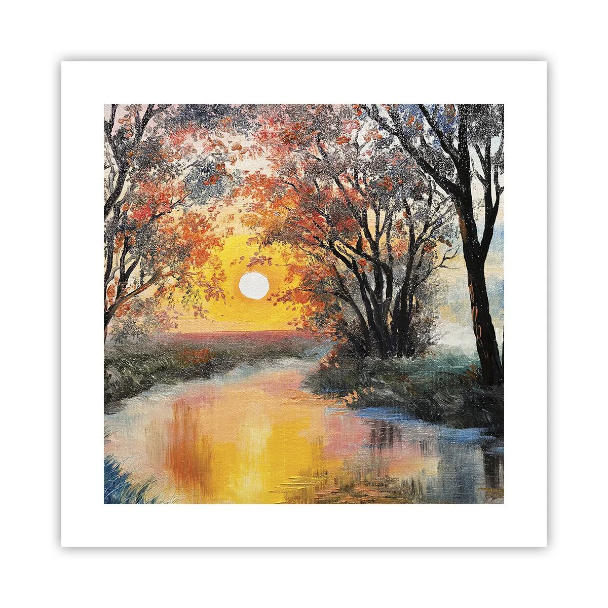 Póster - Ambiente otoñal - 40x40 cm