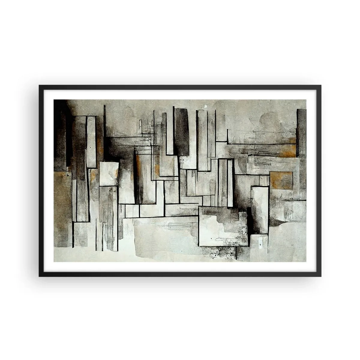 Póster en marco negro - El poder de la sencillez - 91x61 cm