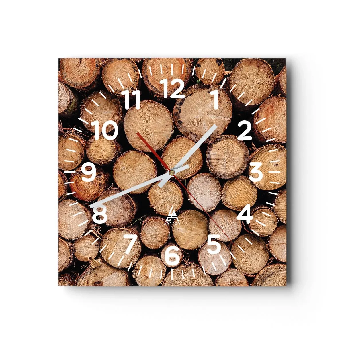 Reloj de pared - Reloj de vidrio - Un nuevo comienzo - 30x30 cm