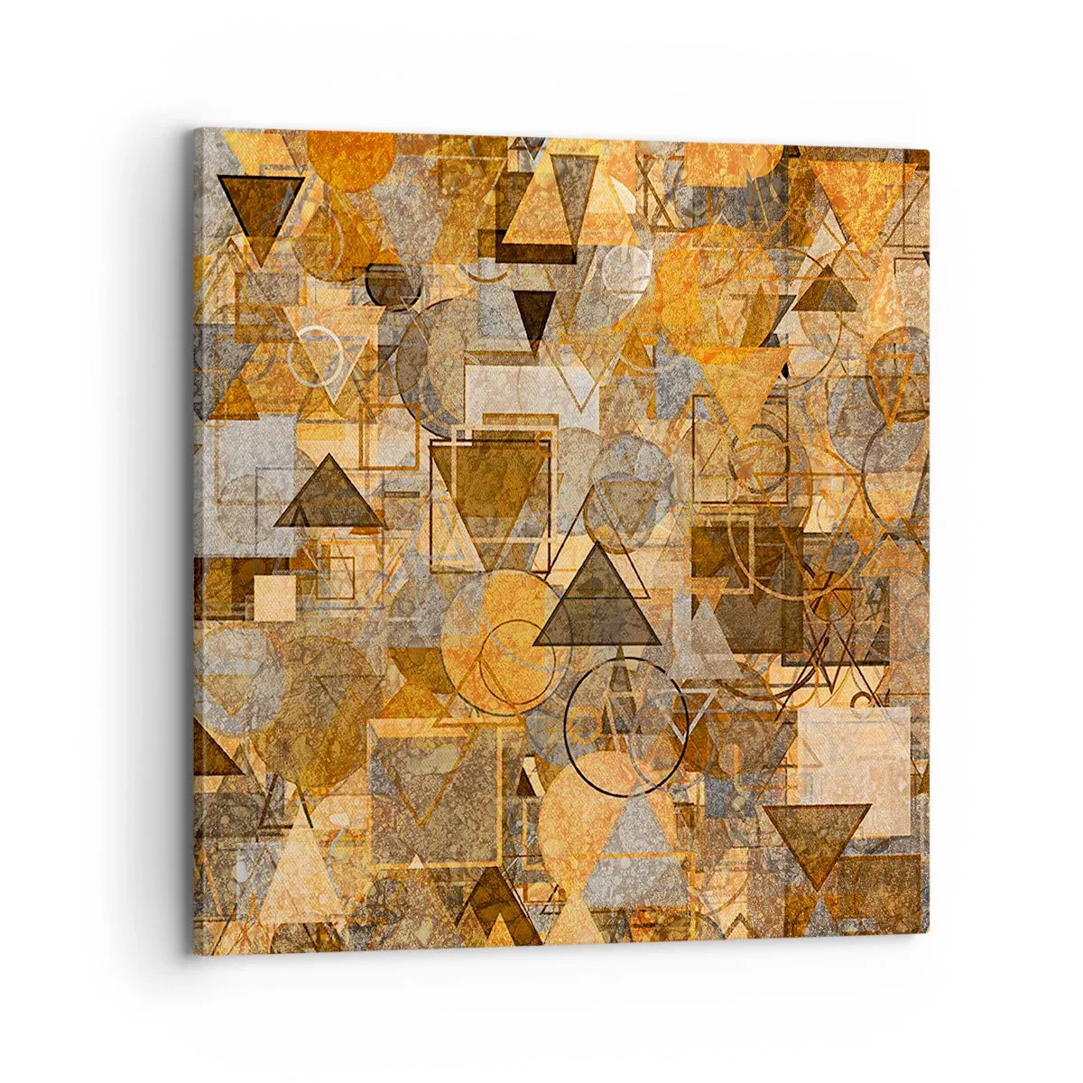 Cuadro sobre lienzo - Impresión de Imagen - El mundo en formas - 70x70 cm