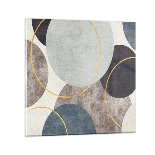 Cuadro sobre vidrio - Impresiones sobre Vidrio - Círculo tras círculo - 60x60 cm