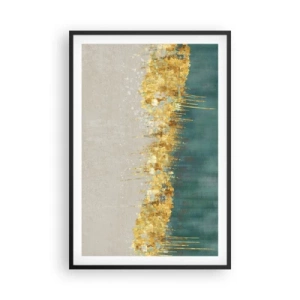 Póster en marco negro - La frontera dorada - 61x91 cm