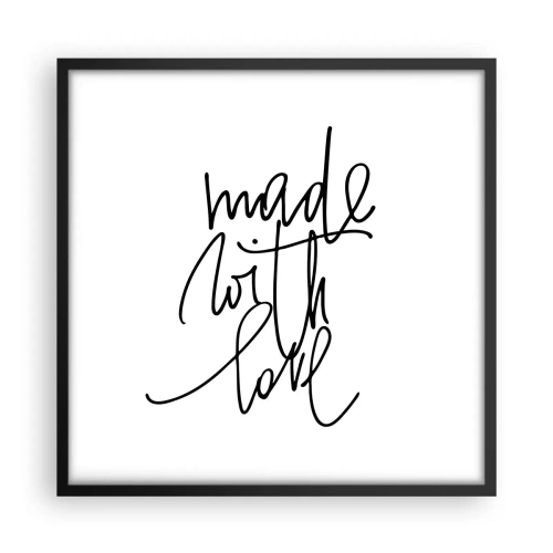 Póster en marco negro - La mejor marca - 50x50 cm