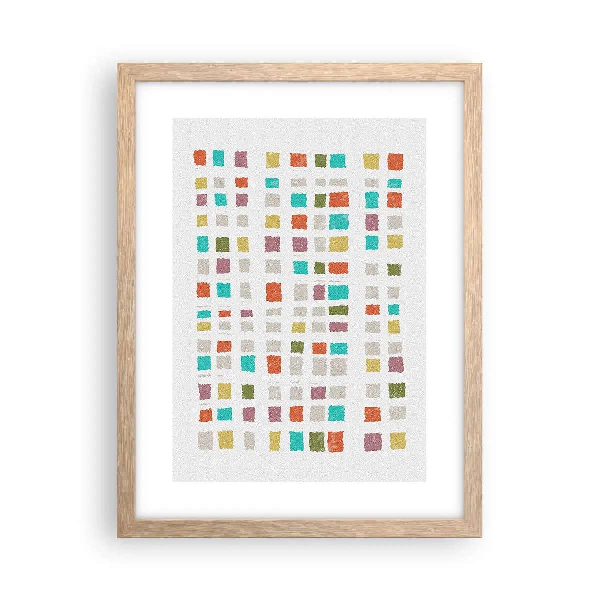 Póster en marco roble claro - Juego desconocido - 30x40 cm
