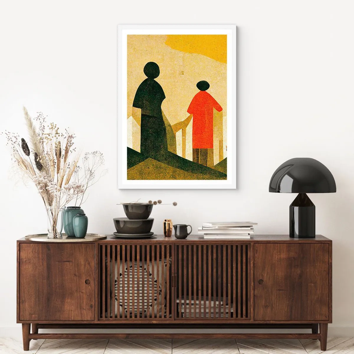 Póster en marco blanco - Todavía lejos del destino - 40x50 cm