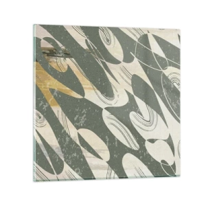 Cuadro sobre vidrio - Impresiones sobre Vidrio - Abstracción rítmica - 70x70 cm