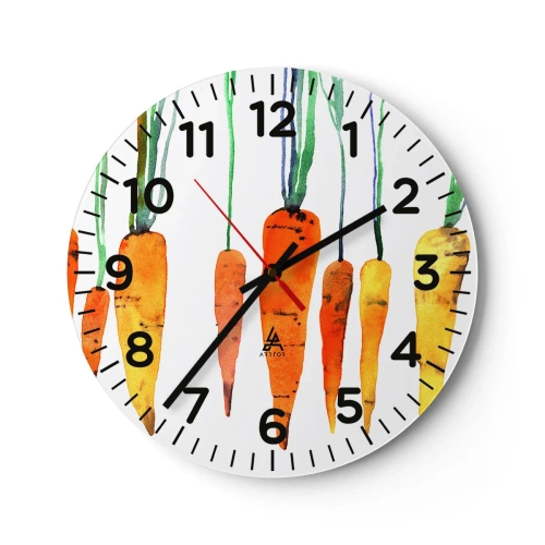 Reloj de pared - Reloj de vidrio - La belleza de lo ordinario - 40x40 cm