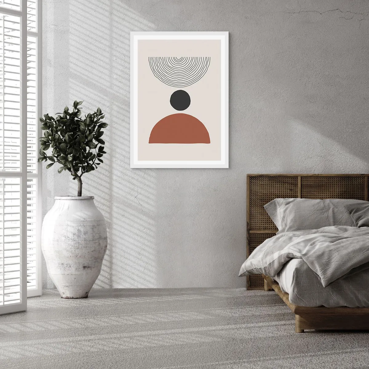Póster en marco blanco - En el centro de la atención - 40x50 cm