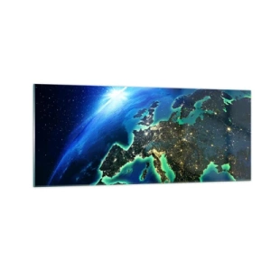Cuadro sobre vidrio - Impresiones sobre Vidrio - Una Europa resplandeciente - 100x40 cm