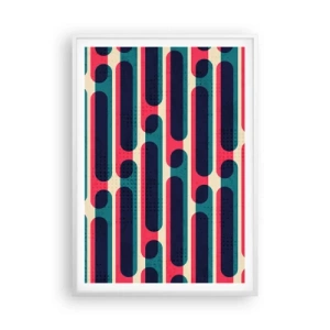 Póster en marco blanco - Profundidad y relieve - 70x100 cm