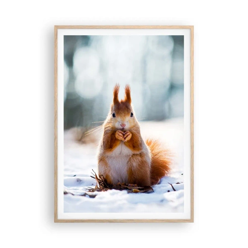 Póster en marco roble claro - ¿Qué estás mirando? - 70x100 cm